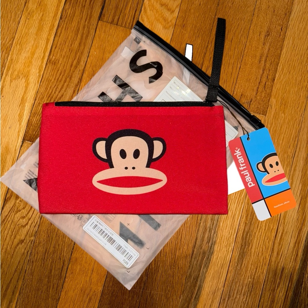 Paul Frank Red Monkey Cosmetic/Charging cables Case